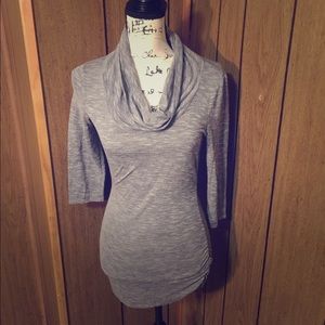 Maurice's gray cowl neck top small